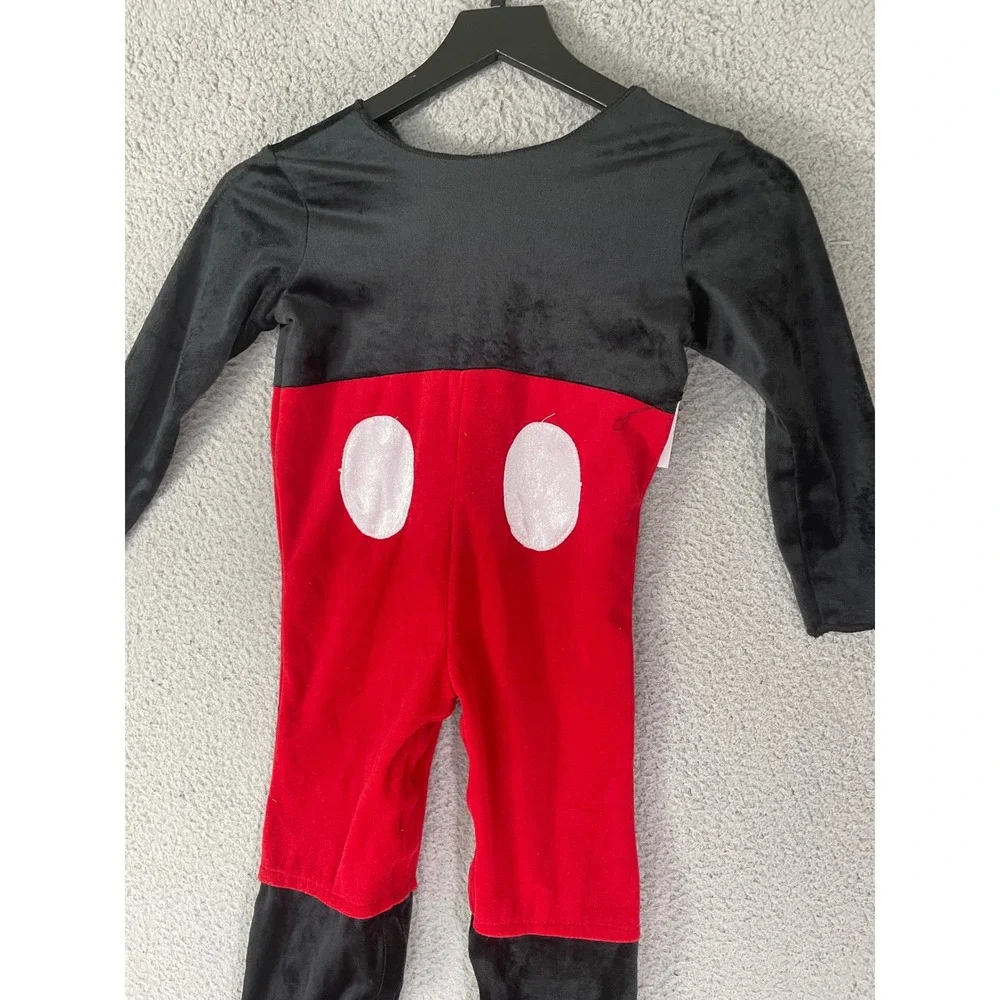 Disney‎ Baby Mickey Mouse Toddler 3T 4T Costume Jumpsuit Red Black